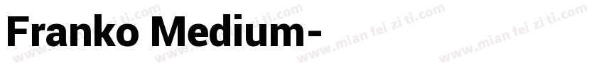 Franko Medium字体转换